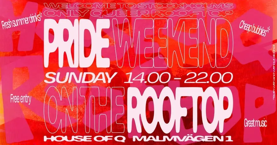 PRIDE WEEKEND ON THE ROOFTOP - SUNDAY