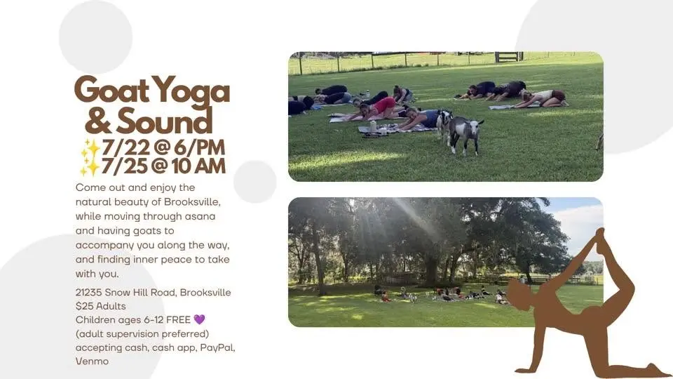 Goat Yoga & Sound 🐐🍃 (weekday edition)