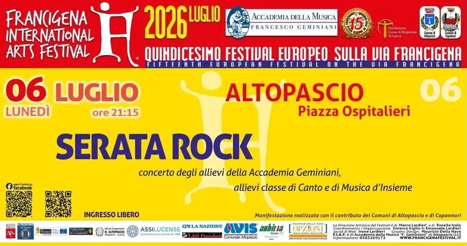 [ Festival FIAF di Altopascio ] - SERATA ROCK ! - ad Altopascio (Lucca)