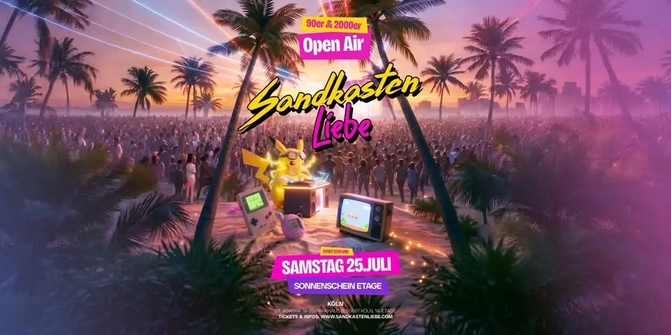 Sandkastenliebe – 90er & 2000er Open Air Party Köln