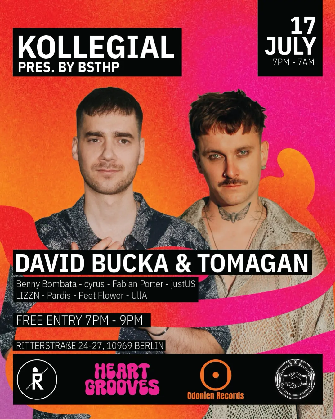 KOLLEGIAL pres. by BSTHP - free entry until 9PM