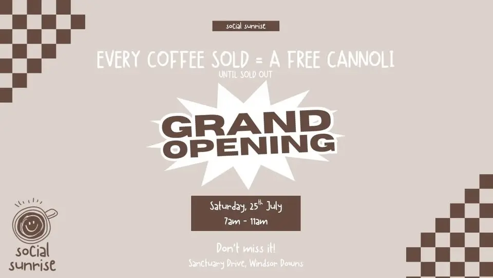 Social Sunrise - GRAND OPENING