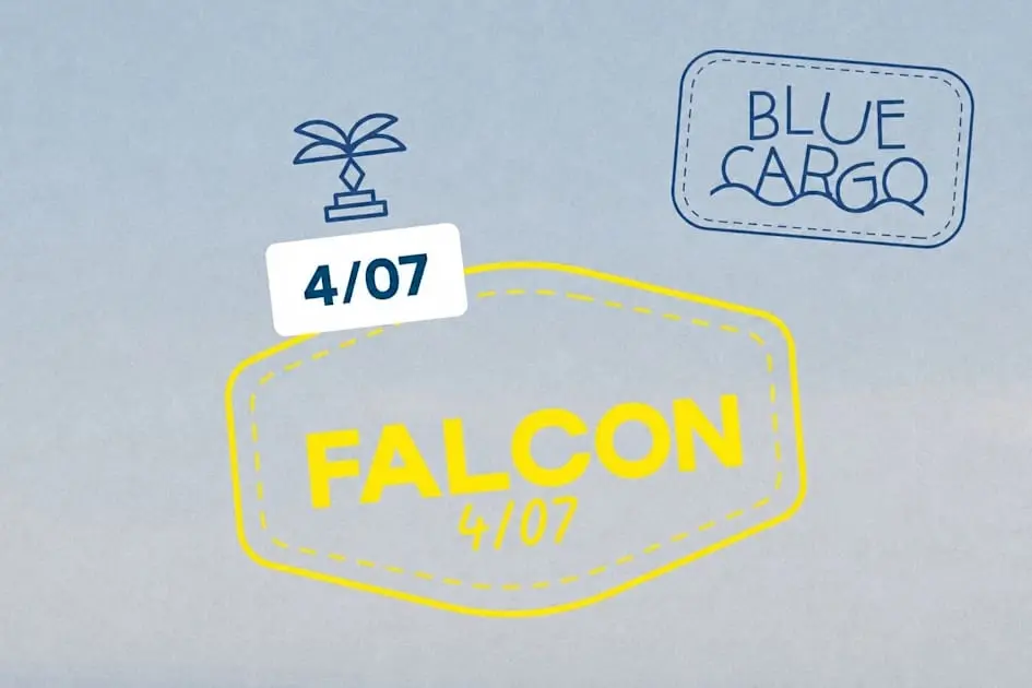 Le Blue Cargo Invite Falcon