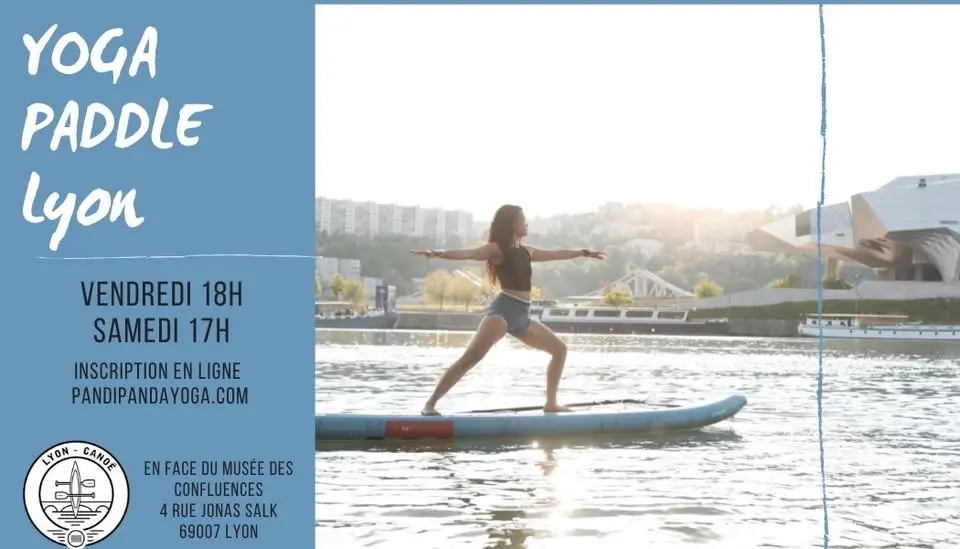 Cours Yoga Paddle Lyon🌊🧘♀️