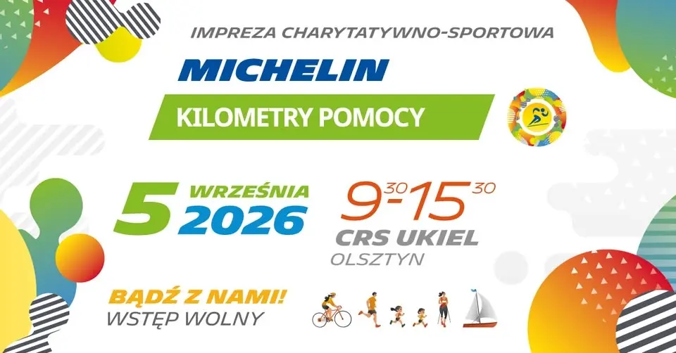🚴‍♀️🏃‍♂️🚶‍♂️ KILOMETRY POMOCY MICHELIN 2026 💙