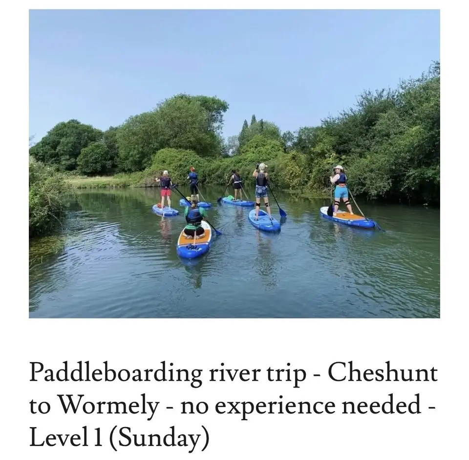 FULLY BOOKED - Beginner Paddleboarding River Trip – Cheshunt to Wormley