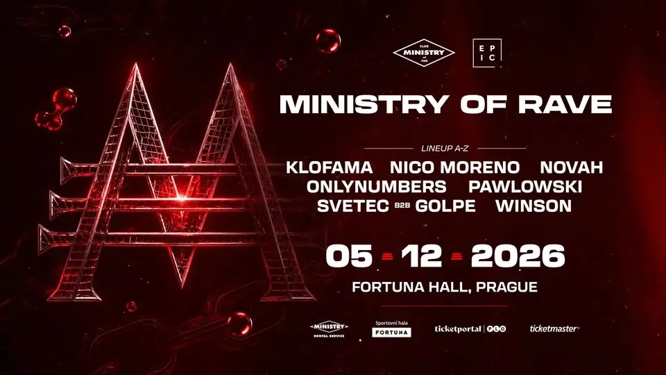 MINISTRY of RAVE | 5.12.2026 @ Fortuna Hall - Prague