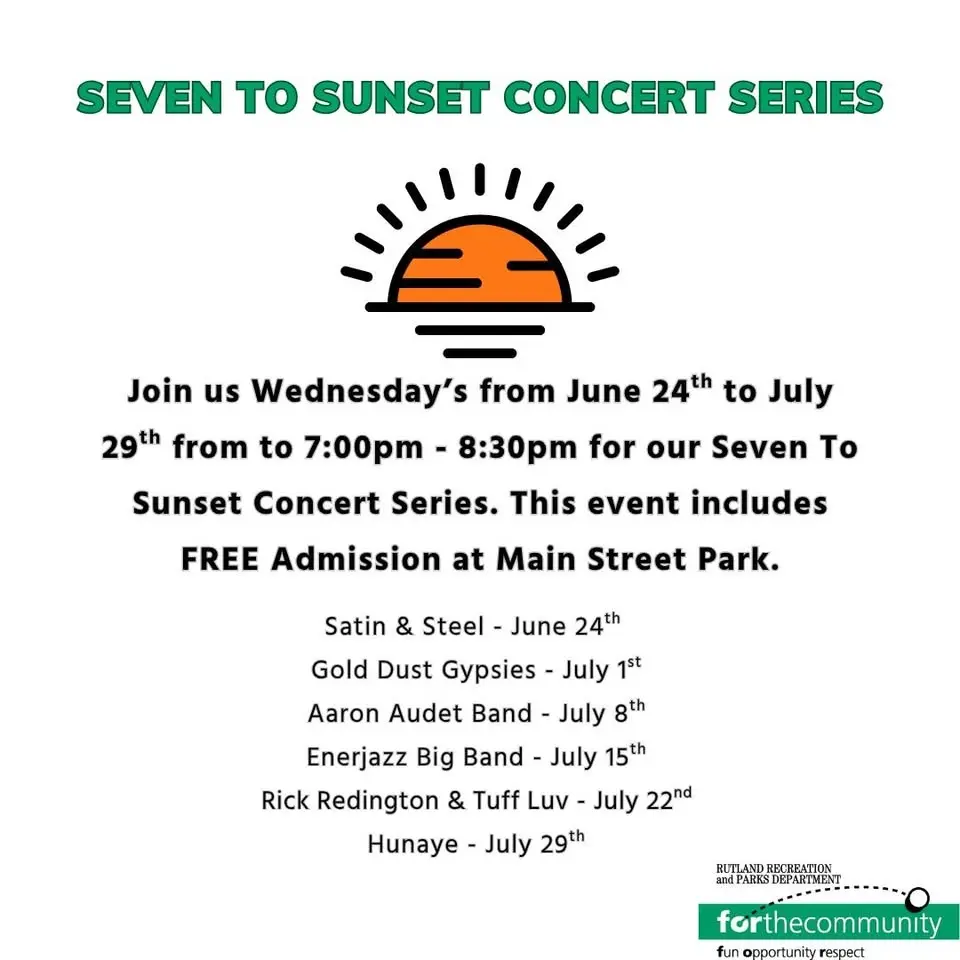2026 Seven to Sunset Concert Series - Rick Redington & Tuff Love