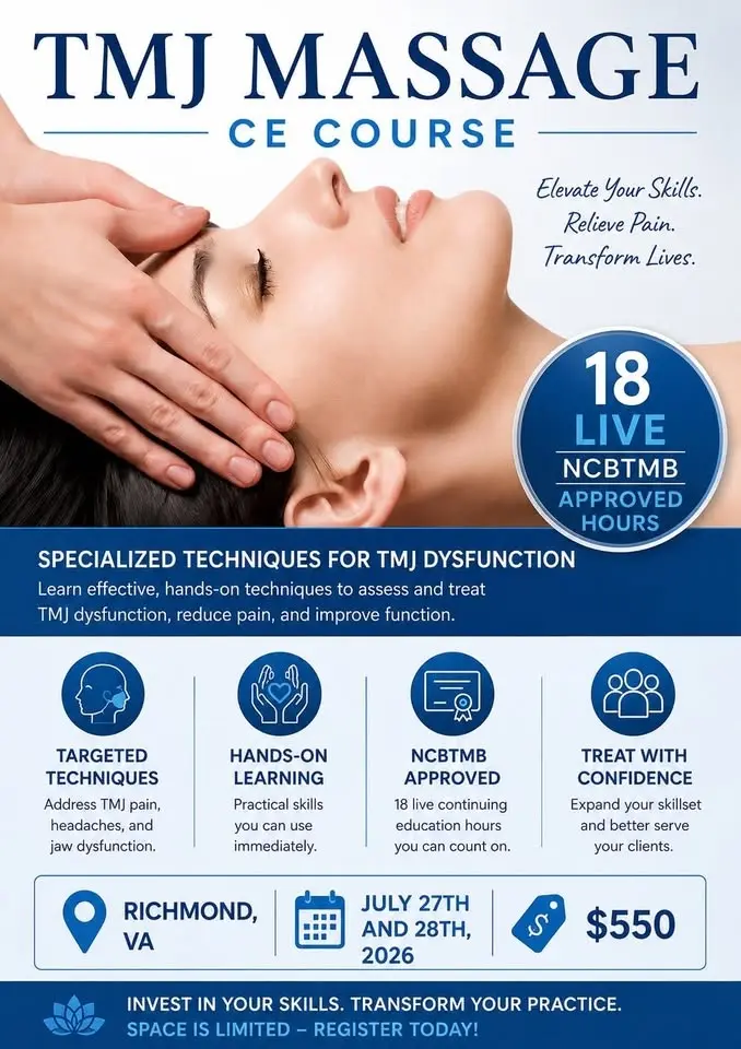 TMJ Massage CE Course NCBTMB Approved 