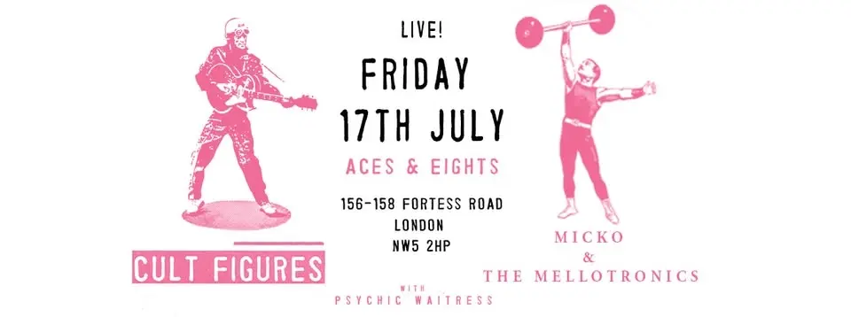 Cult Figures / Micko & The Mellotronics / Psychic Waitress LIVE!