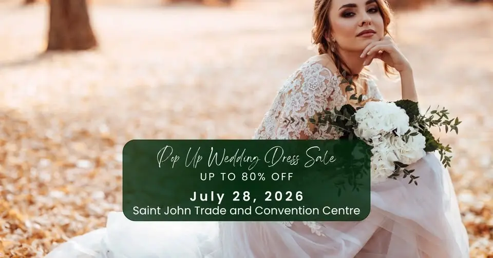 Saint John Pop Up Wedding Dress Sale
