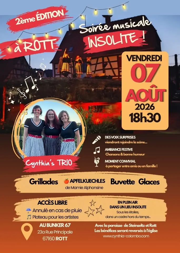 Soirée musicale insolite à ROTT – 2ème édition !