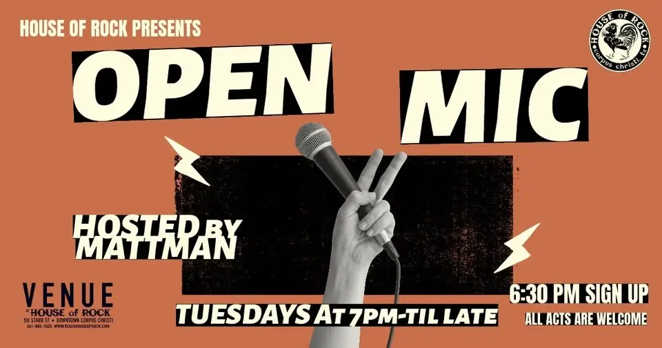 Open Mic Night hosted by Mattman! - First Tuesday Free Slice for Performers