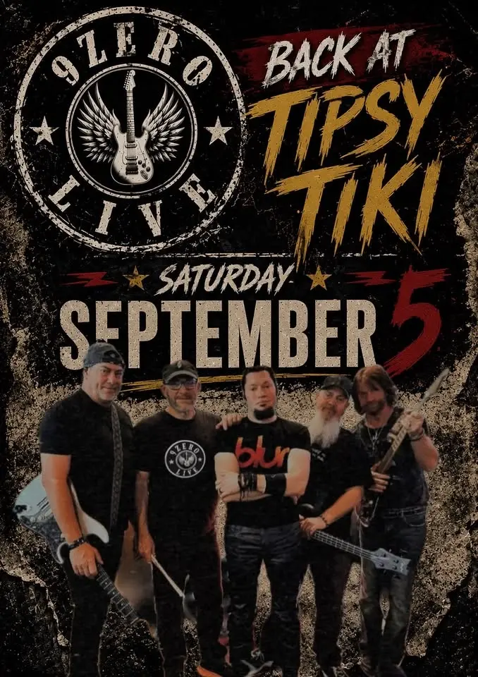 9ZERØLIVE back at Tipsy Tiki