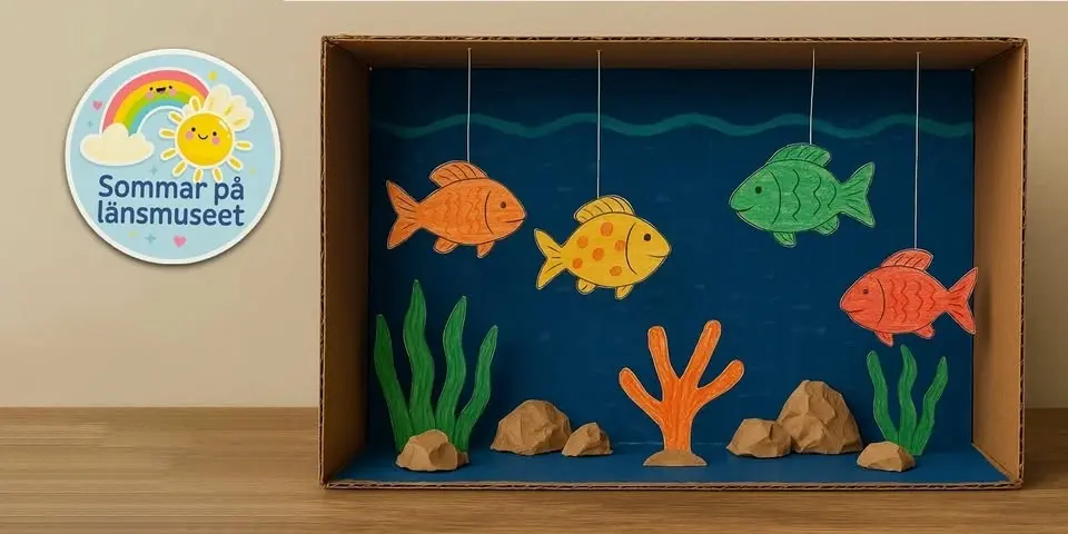 Sommar på länsmuseet: Fiskdiorama