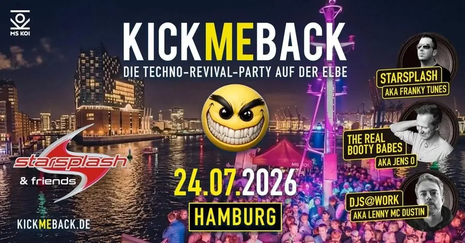 KICK ME BACK auf der Hamburger Elbe!