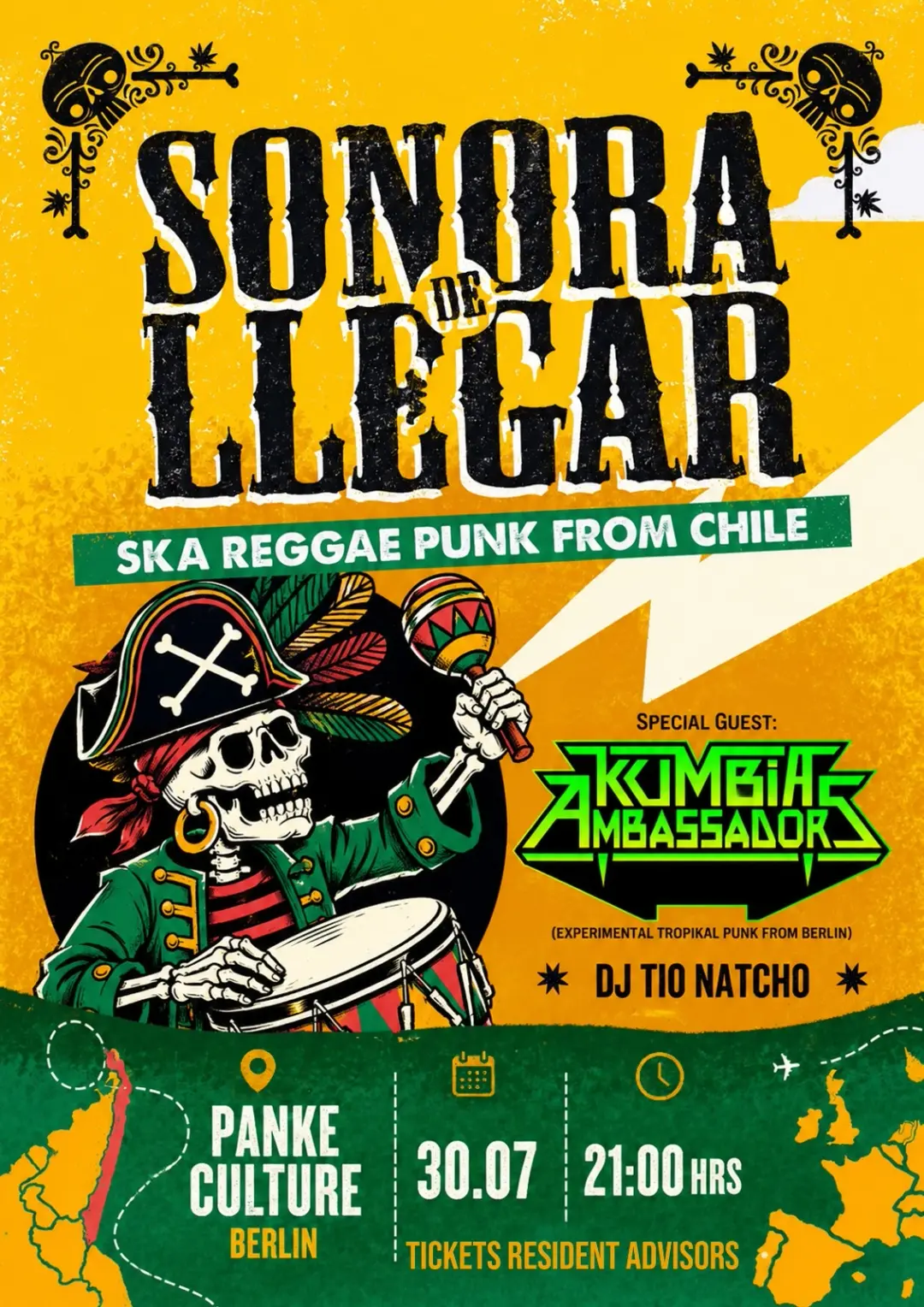 Sonora de Llegar in Berlin / Special Guest: Kumbia Ambassadors & Tio Natcho