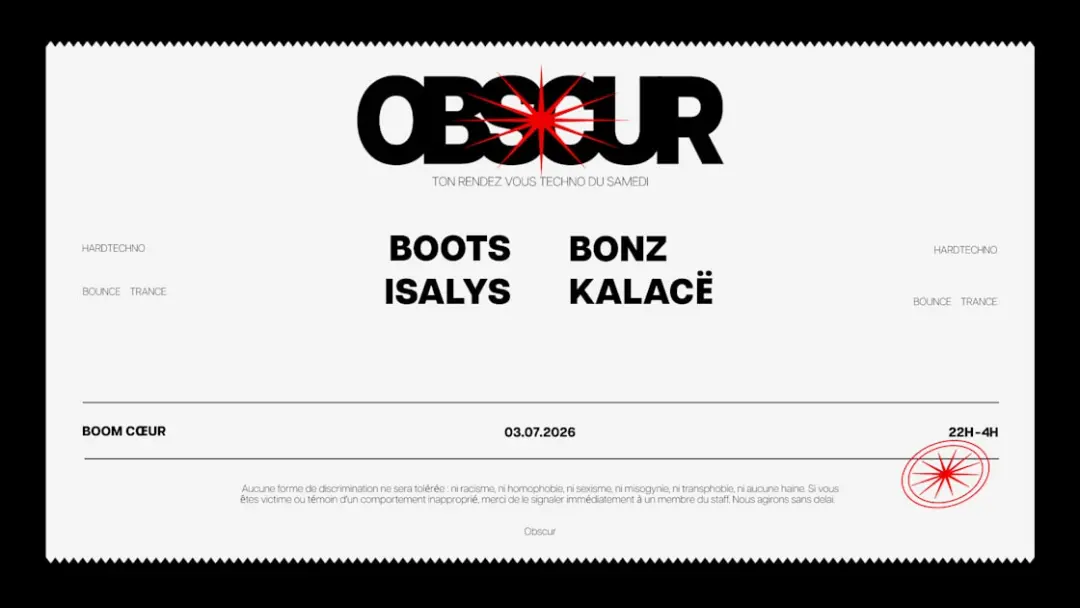 Obscur : Boots Frequencies, Isalys, Bonz, Kalacë
