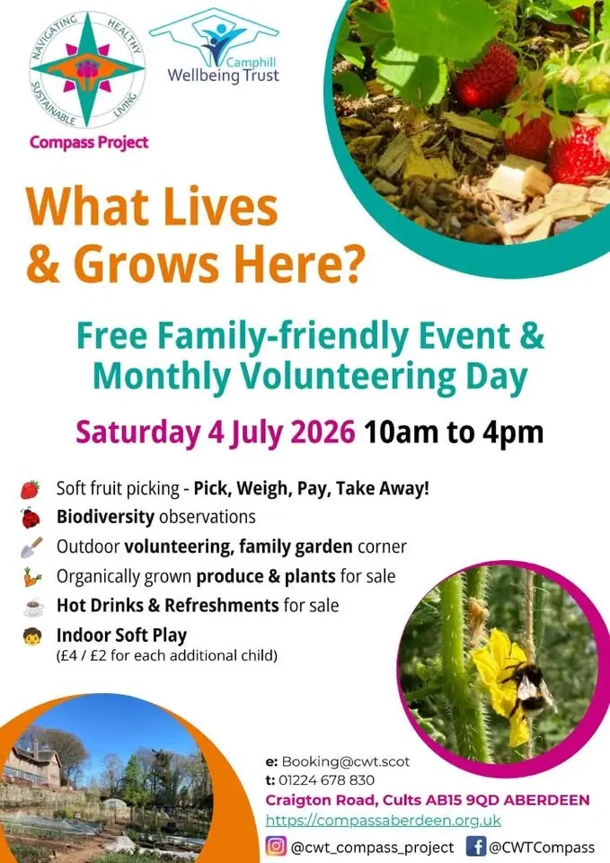 What lives and grow here: Biodiversity observation & fruit picking