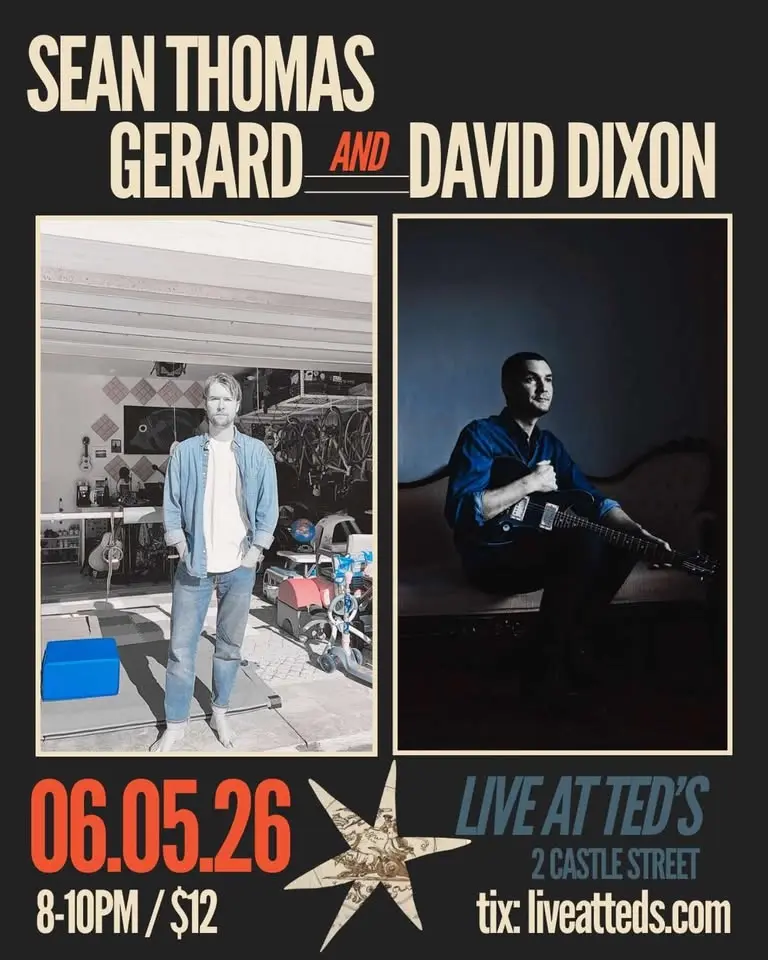 Sean Thomas Gerard & David Dixon at Live at Ted's**NEW DATE 