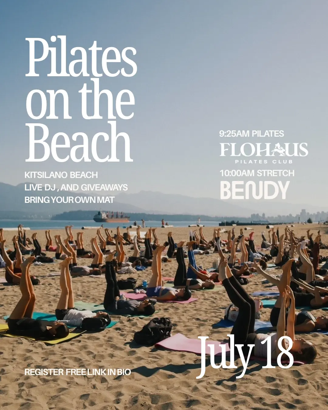 FLOHAUS X BENDY : PILATES ON THE BEACH