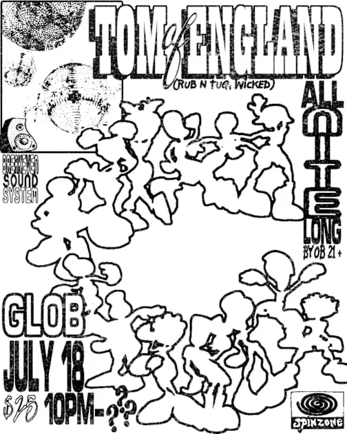 Spin Zone Presents: Tom Of England All Nite Long