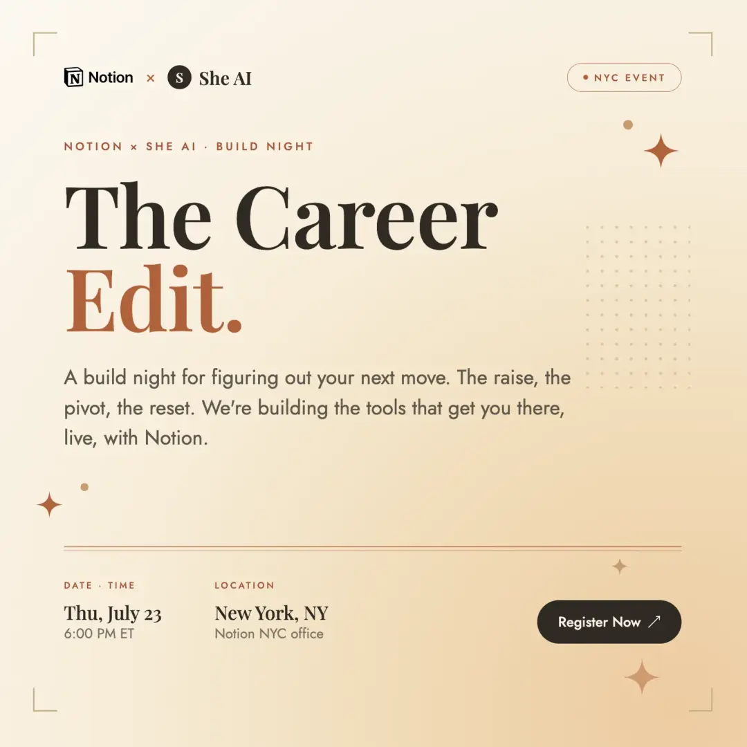 Notion x She AI: The Career Edit