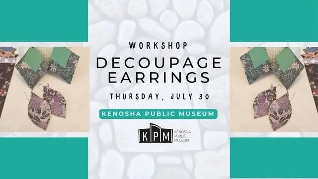 Workshop: Decoupage Patterned Earrings