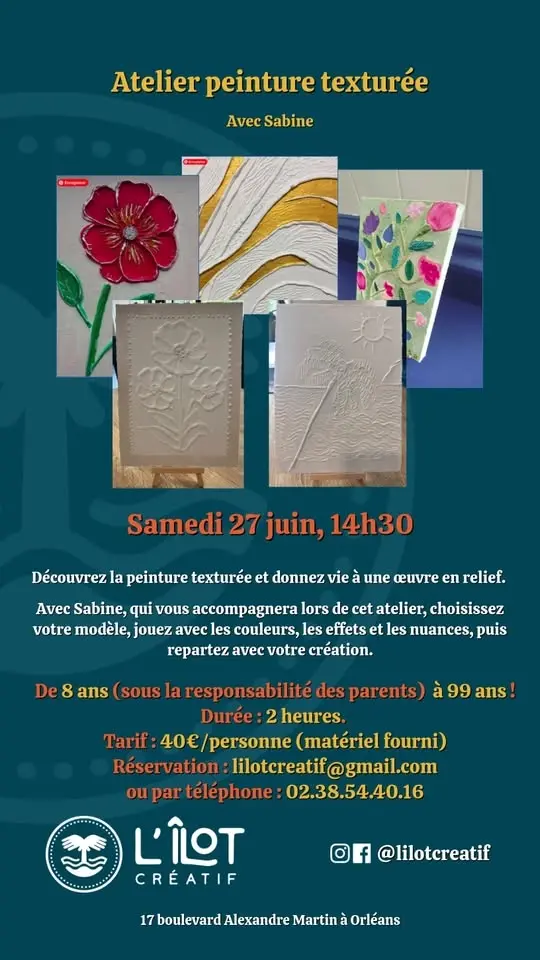 Atelier peinture texturée
