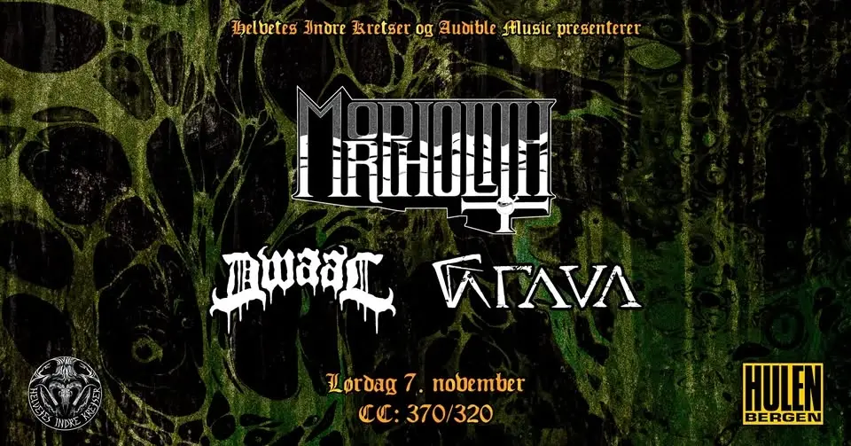 Doom til folket pres: Morpholith(IS) + Dwaal + Grava(DK/FO) || Hulen