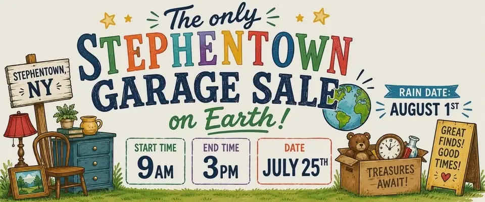 The only annual Stephentown garage sale on earth!