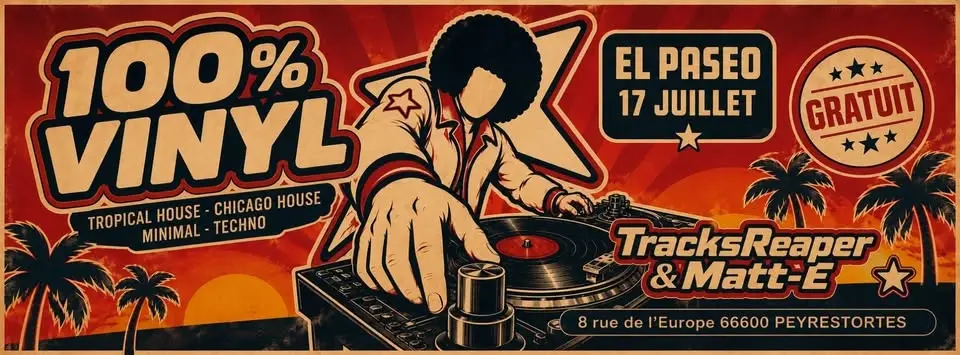 ⚡ 100% VINYL : TracksReaper & Matt-E (Tropical House, Chicago House...) 🔥