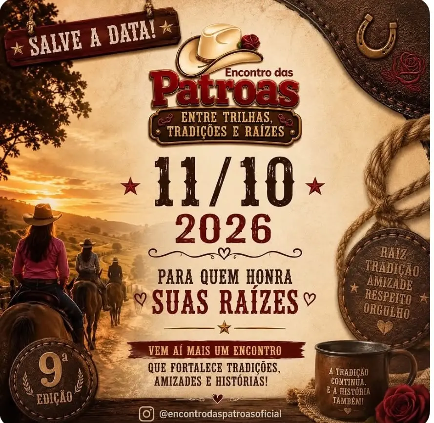 Encontro das Patroas "entre trilhas, tradições e raizes"