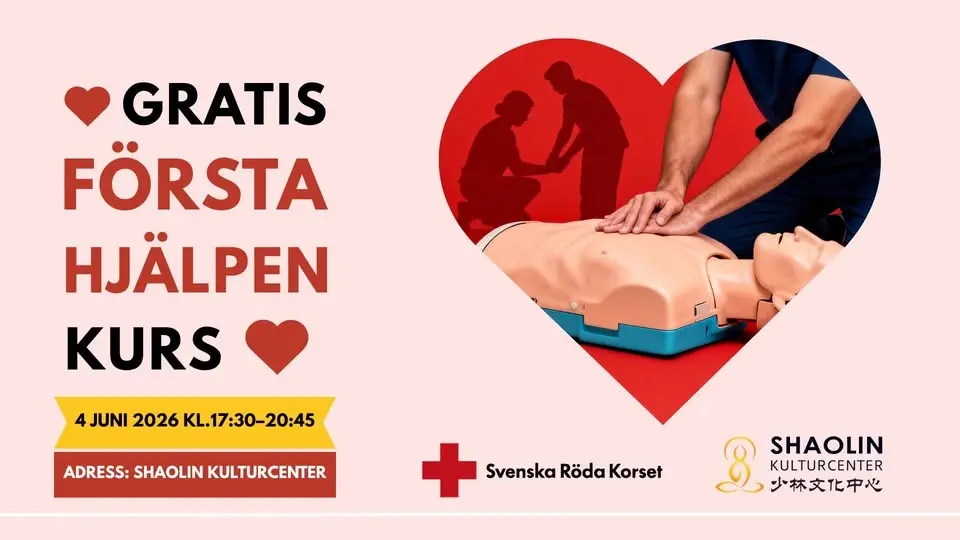 Gratis första hjälpen-kurs med Röda Korset