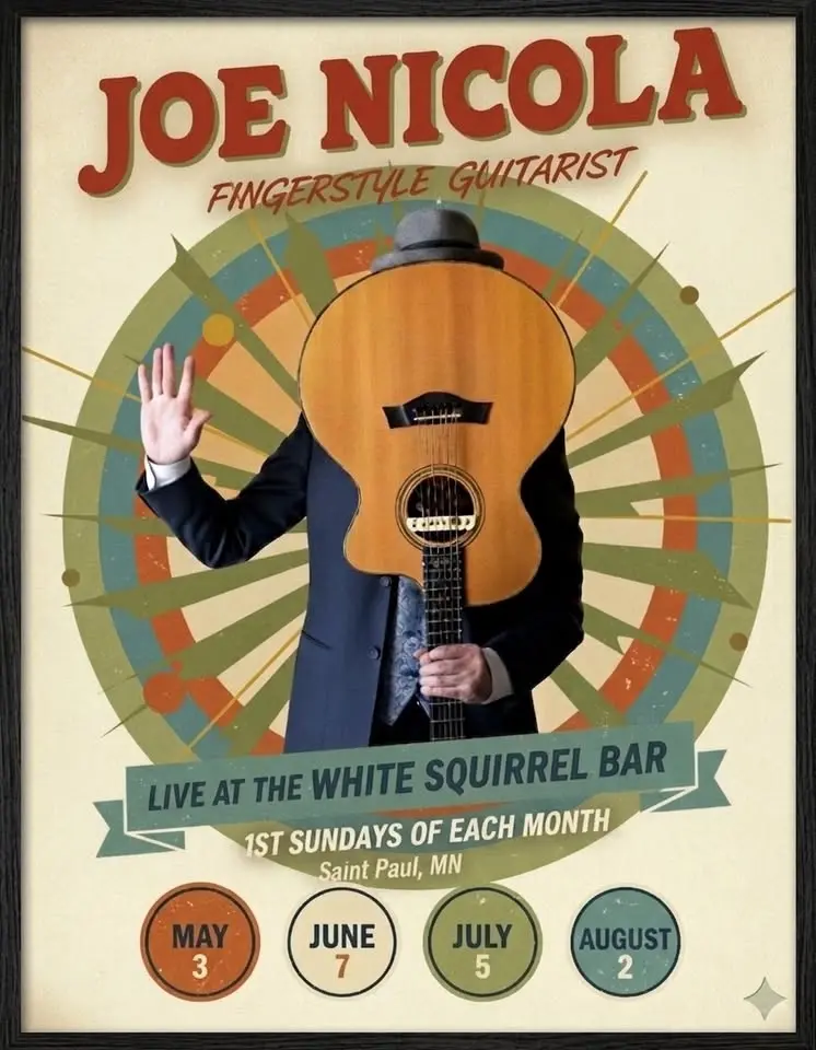 1st Sundays Artist Residency - Fingerstyle Guitarist Joe Nicola!