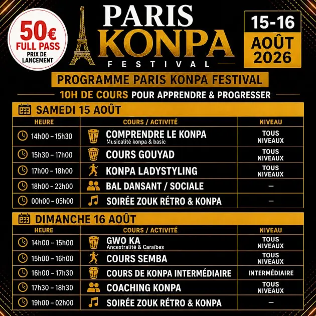 Soirée Zouk Rétro & Konpa