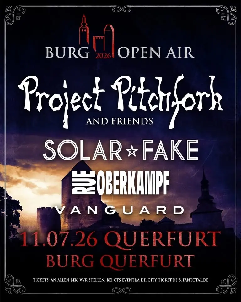 Burg Open Air - Project Pitchfork and friends 2026 - Solar Fake - Rue Oberkampf - Vanguard