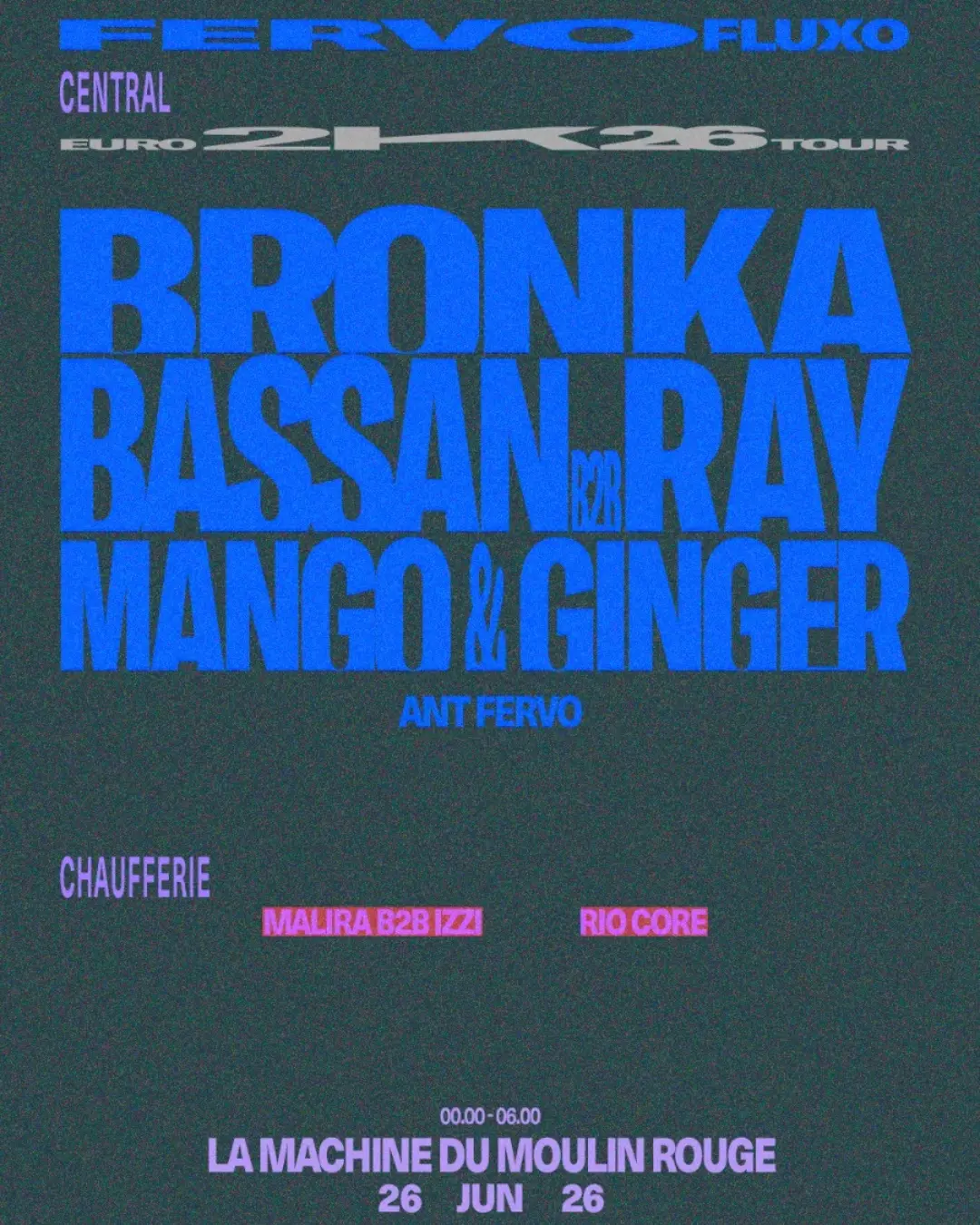 Fervo Fluxo: Bronka, DJ Ray B2B Bassan, Mango & Ginger