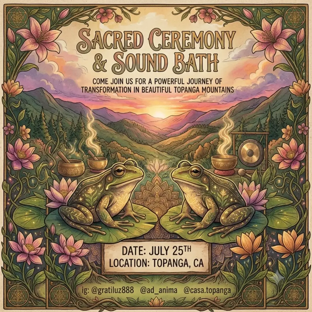 Sacred Toad Ceremony & Sound Bath