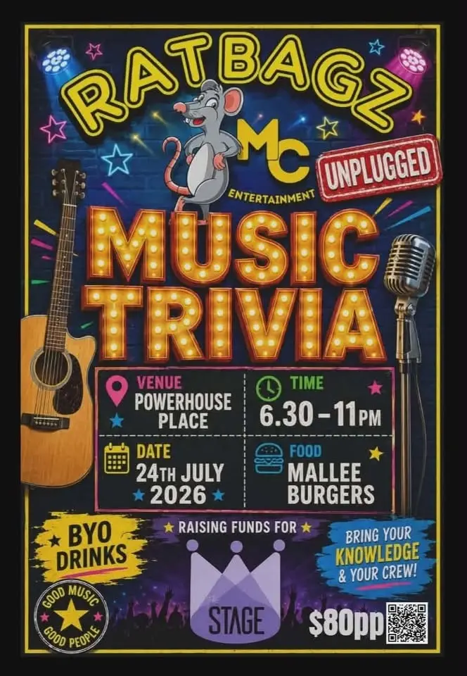 Ratbagz Unplugged: Music Trivia Fundraiser