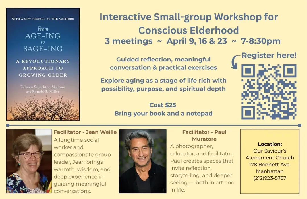 Small-group Workshop for Conscious Elderhood.