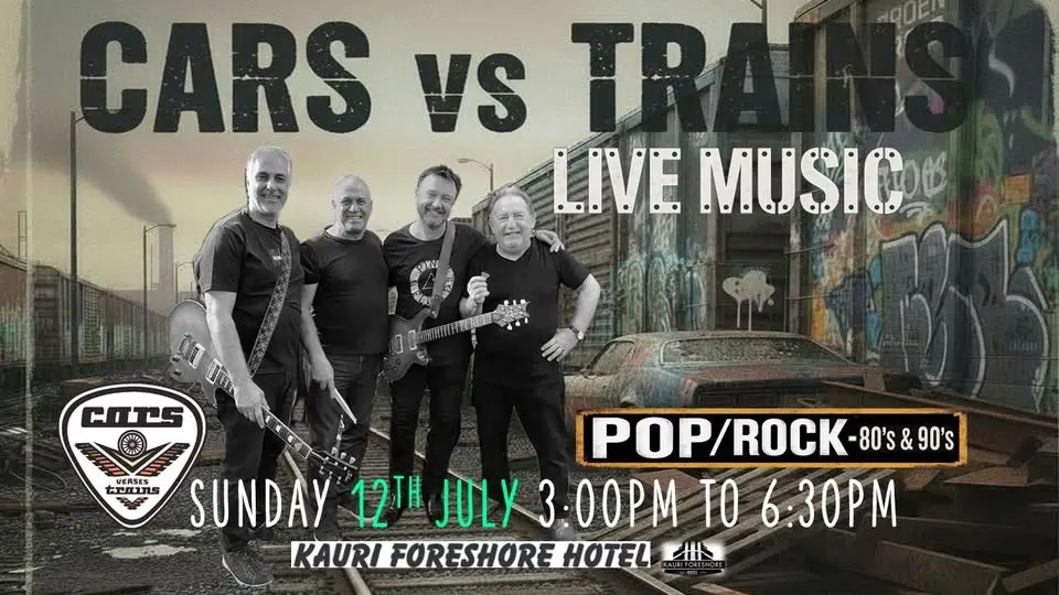 CARS vs TRAINS - LIVE & FREE Pop/Rock 80's & 90's 