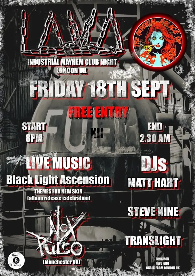 LAVA XII - Black Light Ascension - Nox Pulso + DJs *Matt Hart/Steve Nine/Translight*
