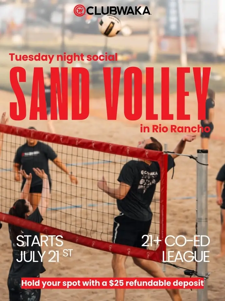 NEW** Rio Rancho Co-Ed Sand Volleyball – Summer 2026 | Starts July 21 7