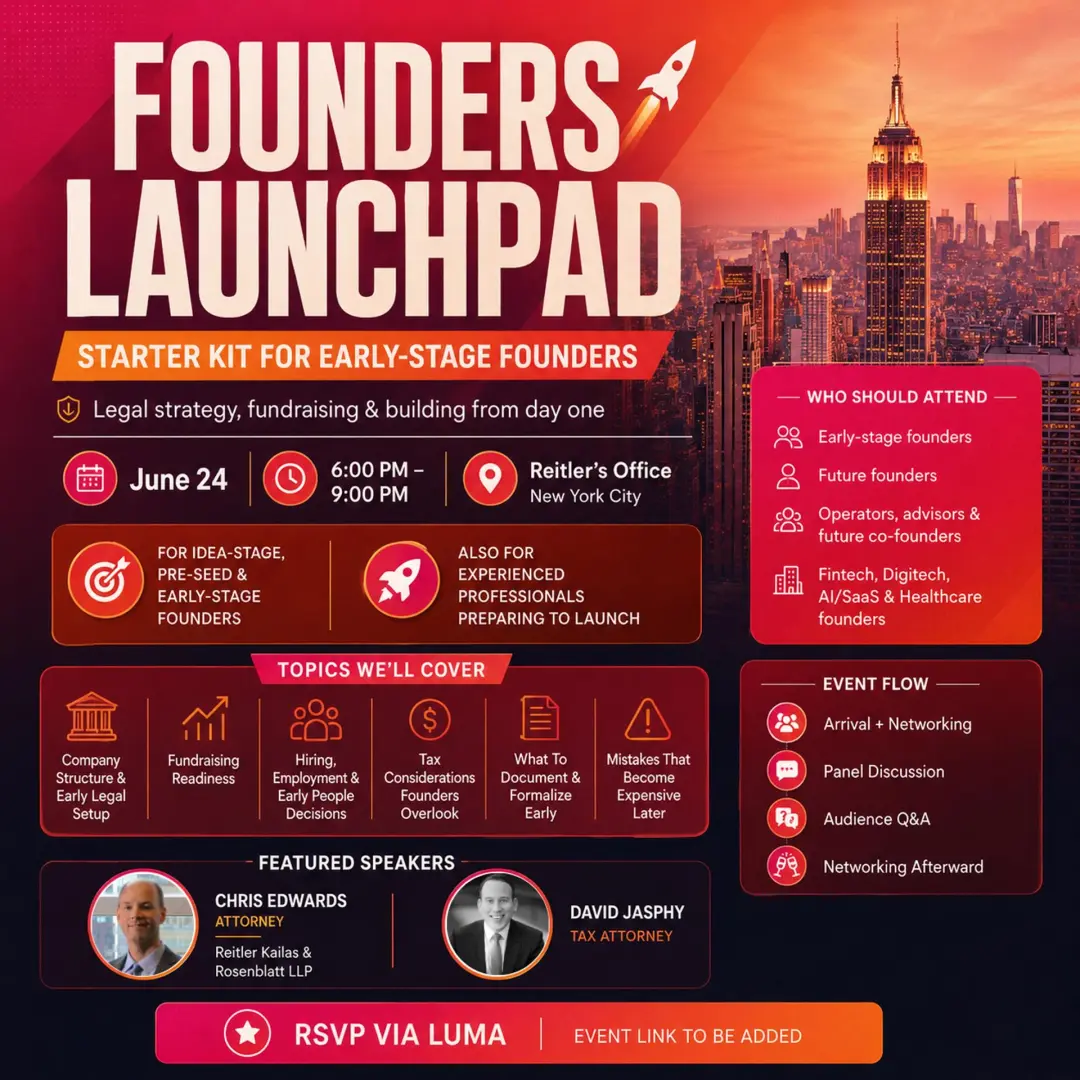 Founders Launchpad: Legal Strategy, Fundraising & Building Strong From the Start