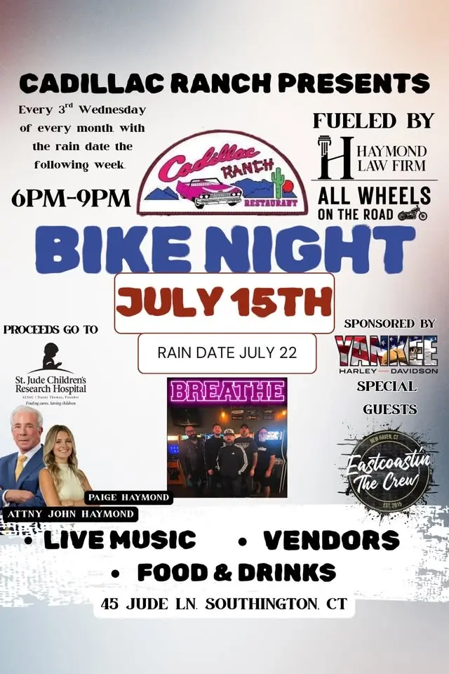 Cadillac Ranch Bike Night!