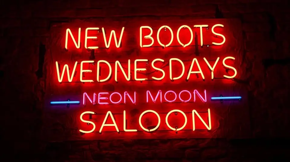 New Boots Wednesdays at Neon Moon Saloon
