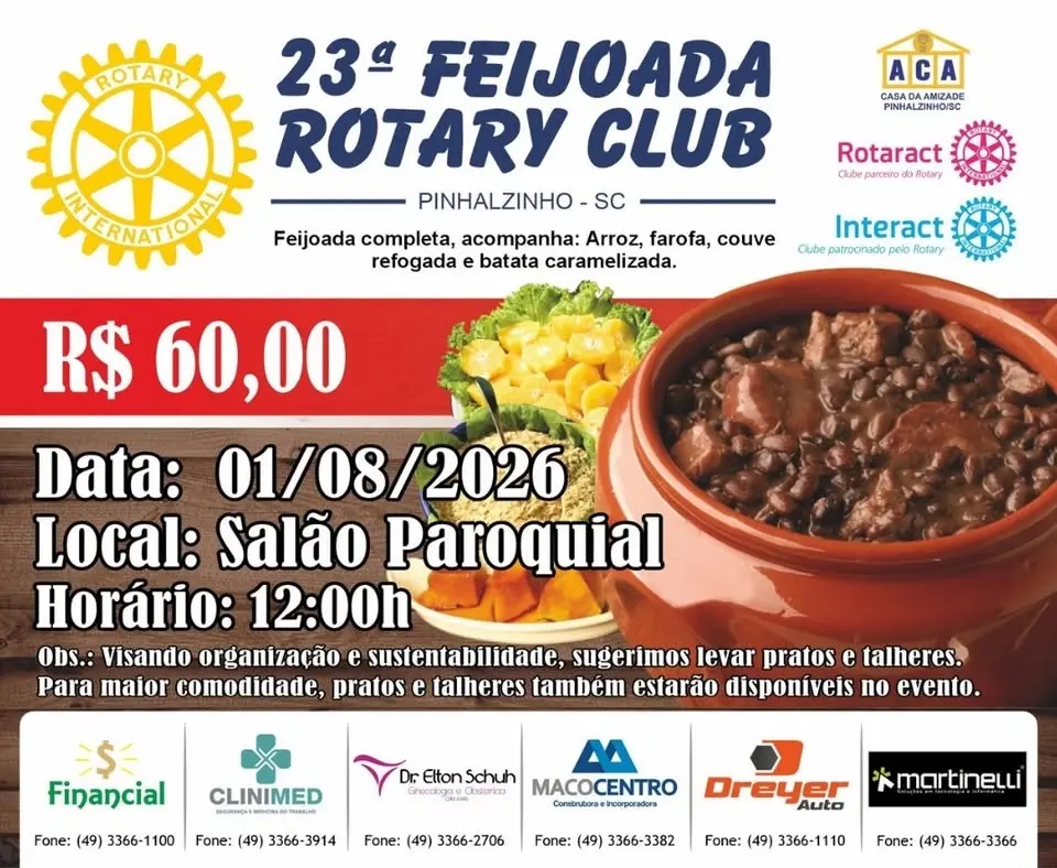 23 Feijoada Rotary Club de Pinhalzinho