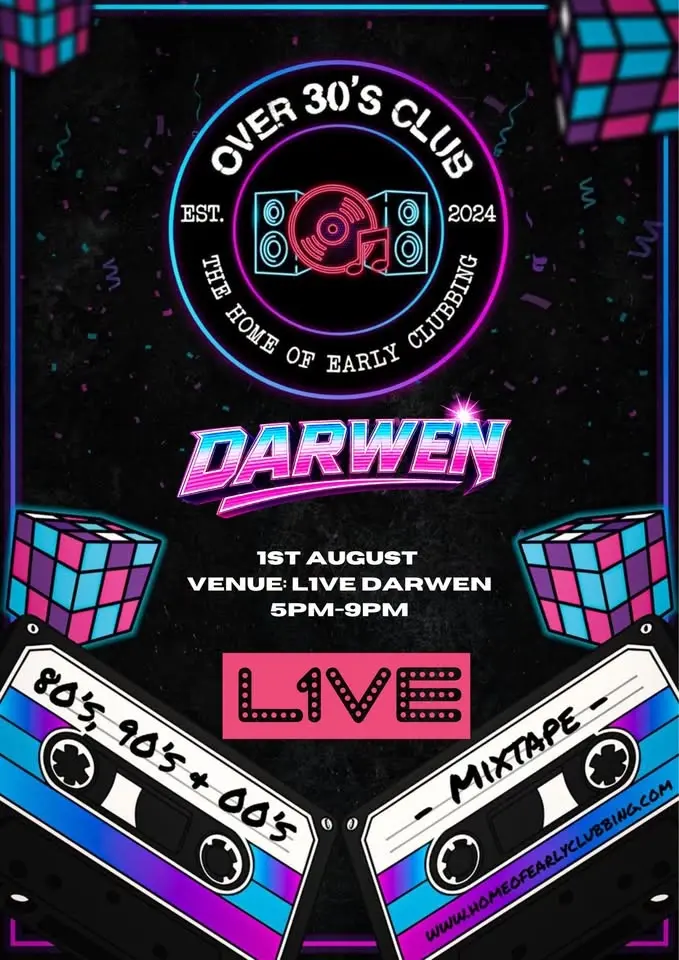 Over 30s Club Presents Daytime Disco - Darwen 