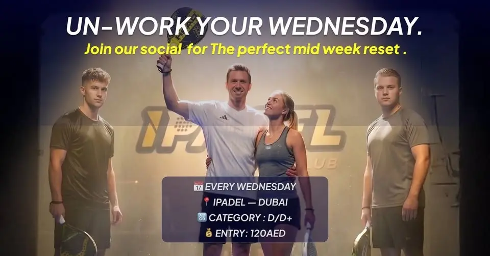 Un-Work Your Wednesday at iPADEL